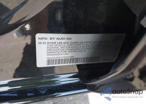2023 Audi A3 Premium Plus from USA, damaged, VIN WAUHUDGY1PA022956